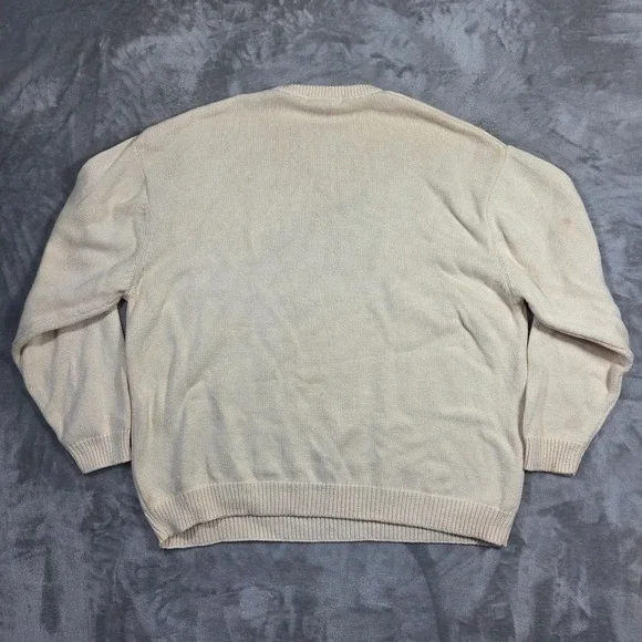 Vtg The Executive Suite New York Mens American Flag‎ Knit Sweater XXL Preppy Y2k